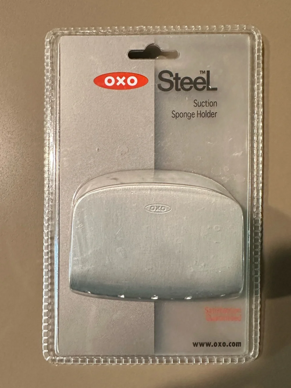 OXO Stainless Steel Suction Sink Accessory in Silver